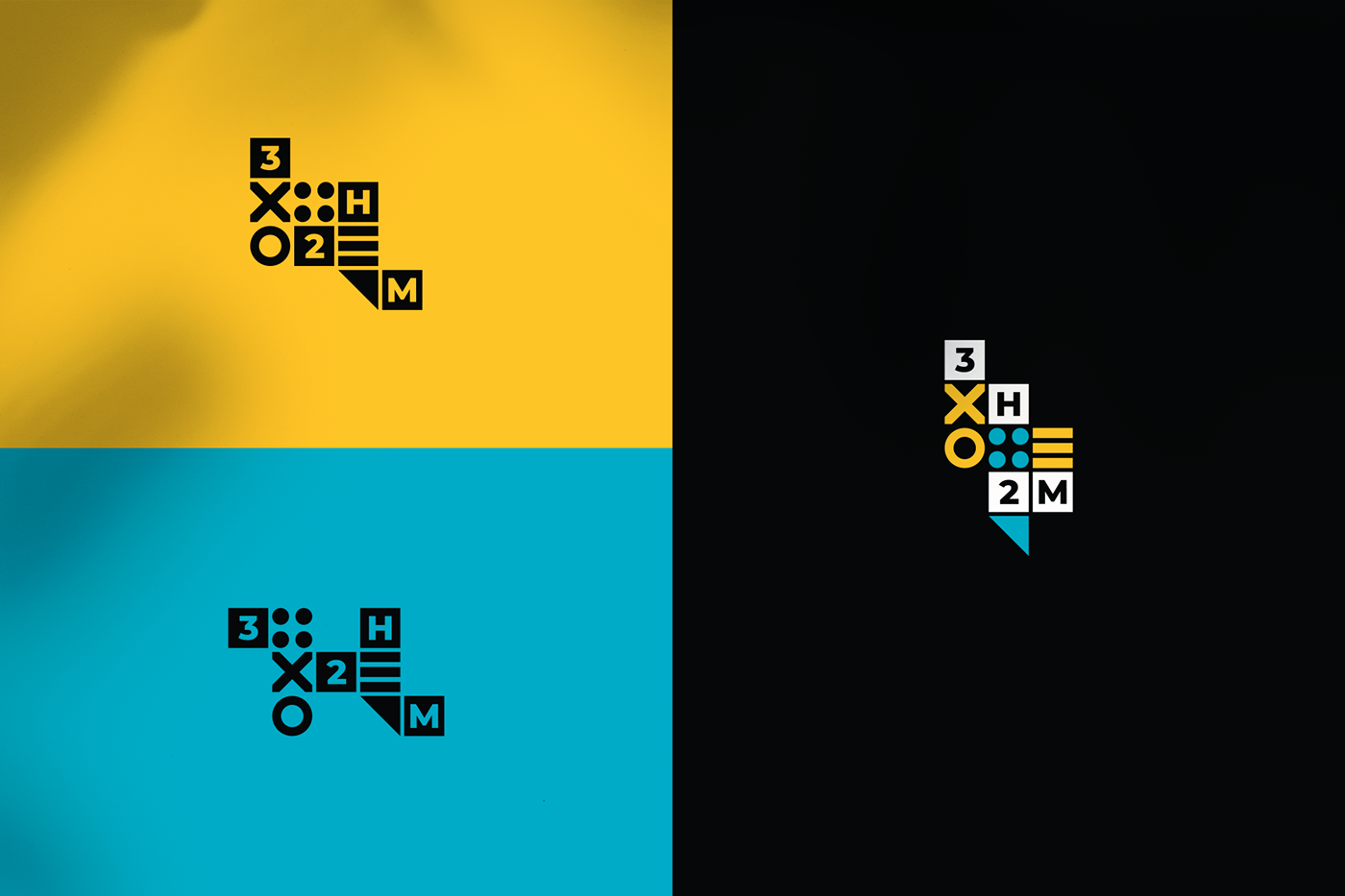 logo branding  graphic design  identity brand diretriz 3H2M