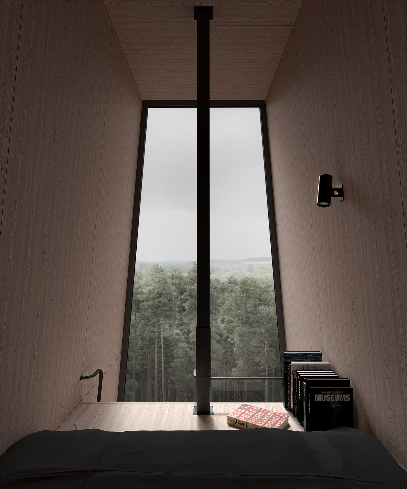architecture black forest micro cabin north south steel TIMBER