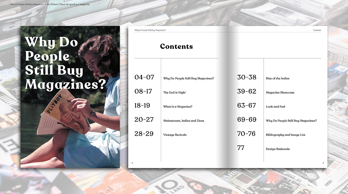 editorial graphic design  magazine print slow media thesis