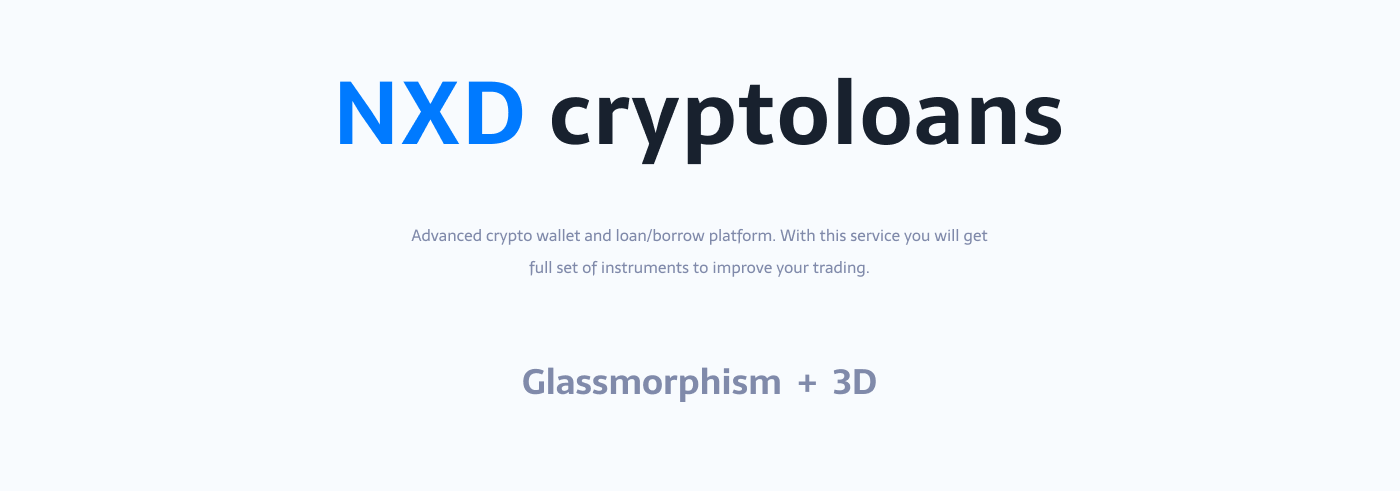 3D banking crypto cryptocurrency dashboard glass glassmorphism trading UI WALLET