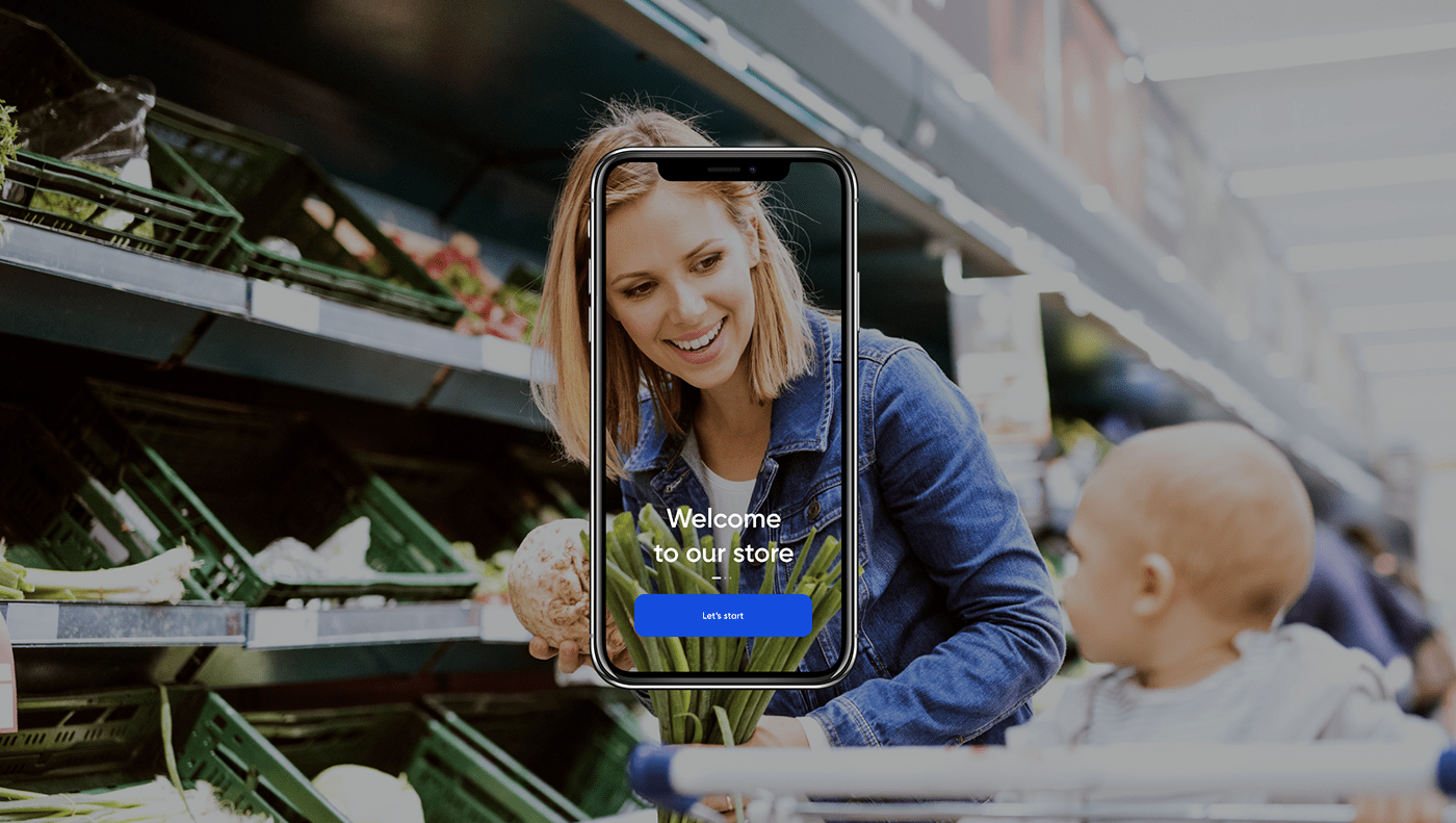 application AR concept Ecommerce Food  interaction ios mobile report shop