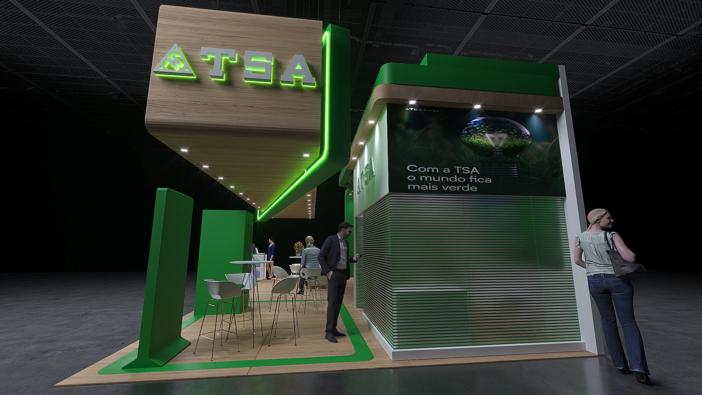 booth Stand Exhibition  Event Render 3ds max corona architecture