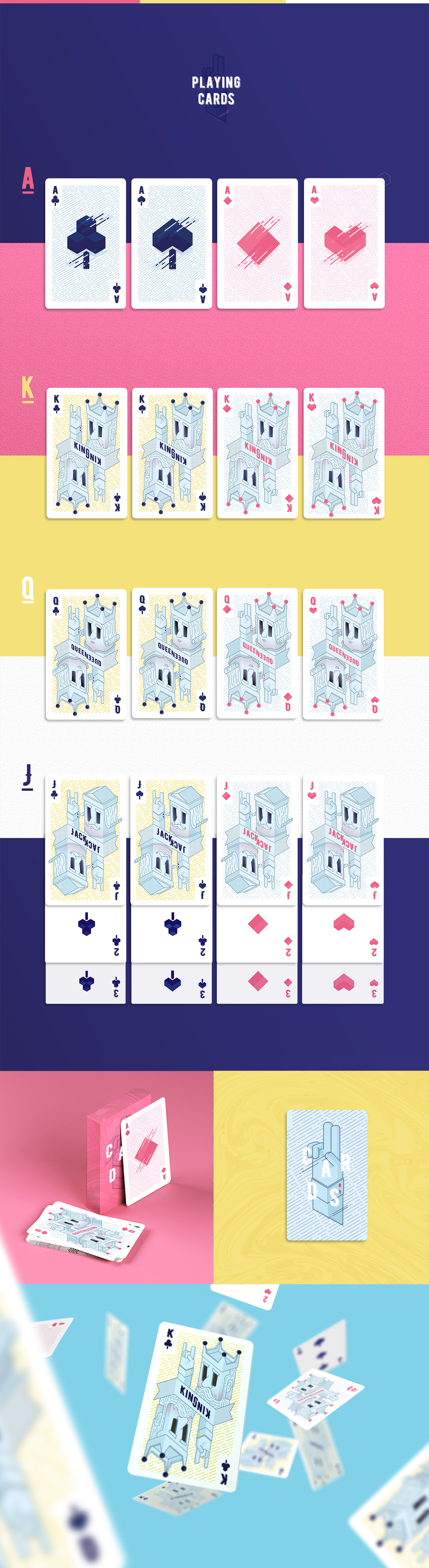 cards playing game Isometric king queen
