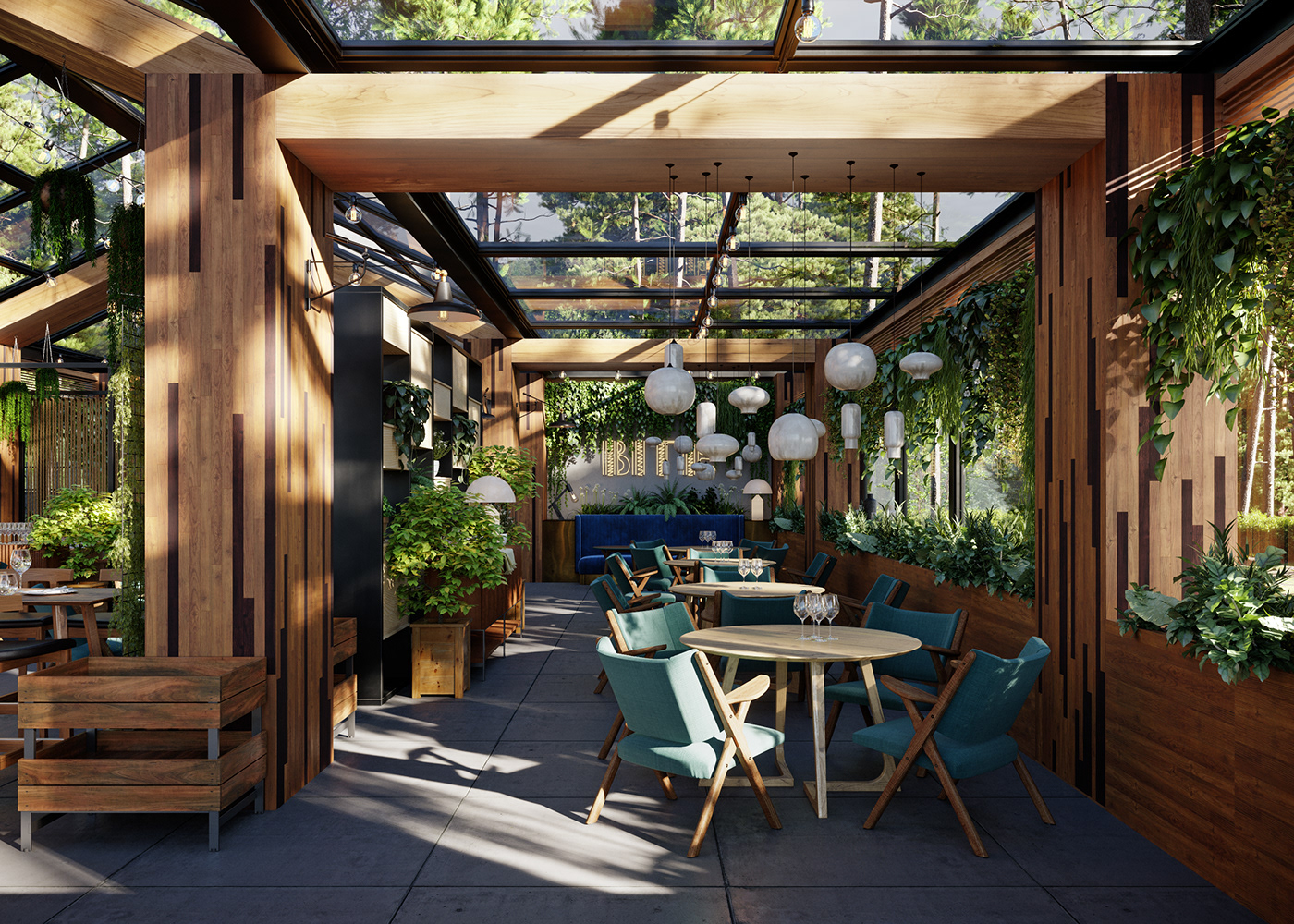 3D CGI rendering visualization architecture interior design  restaurant design