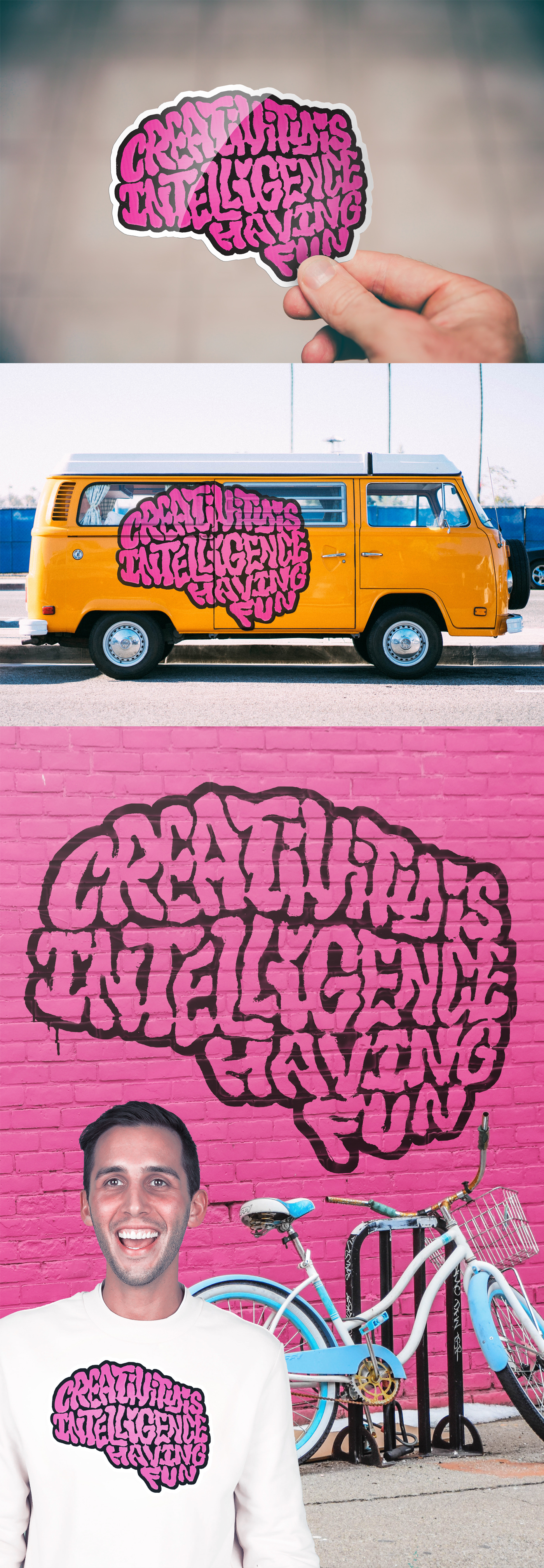 Promotion lettering Graffiti Fun Street Art  shirt sticker Mural vinyl charity