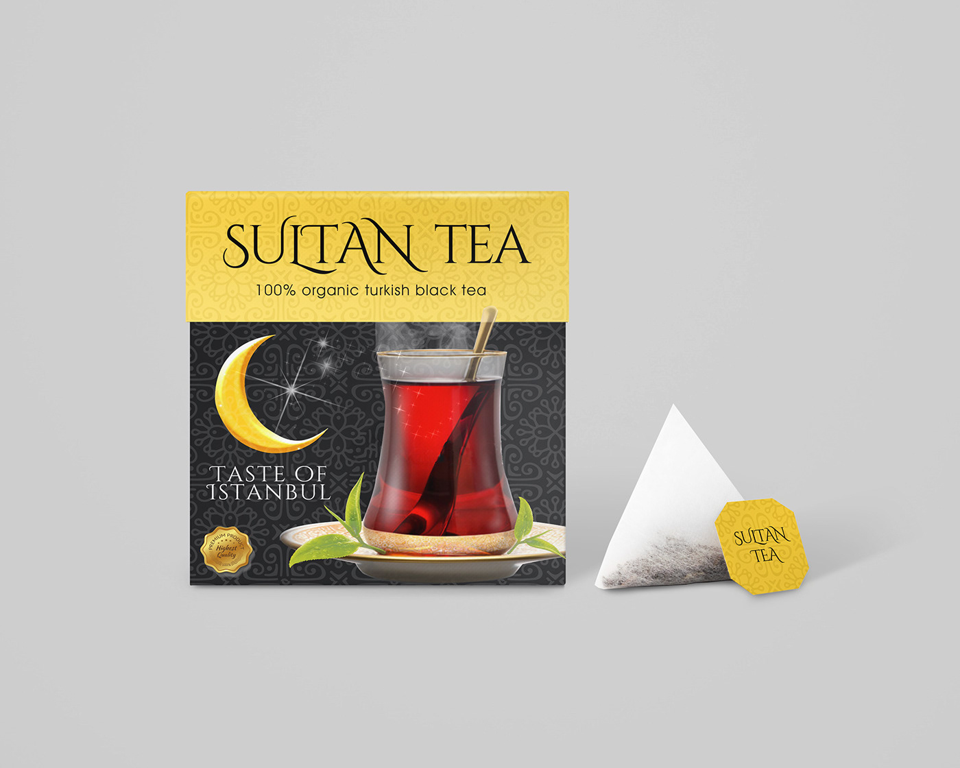 black tea Coffee Food  package packagin design Sultan sultan tea tea Tea Package turkish tea