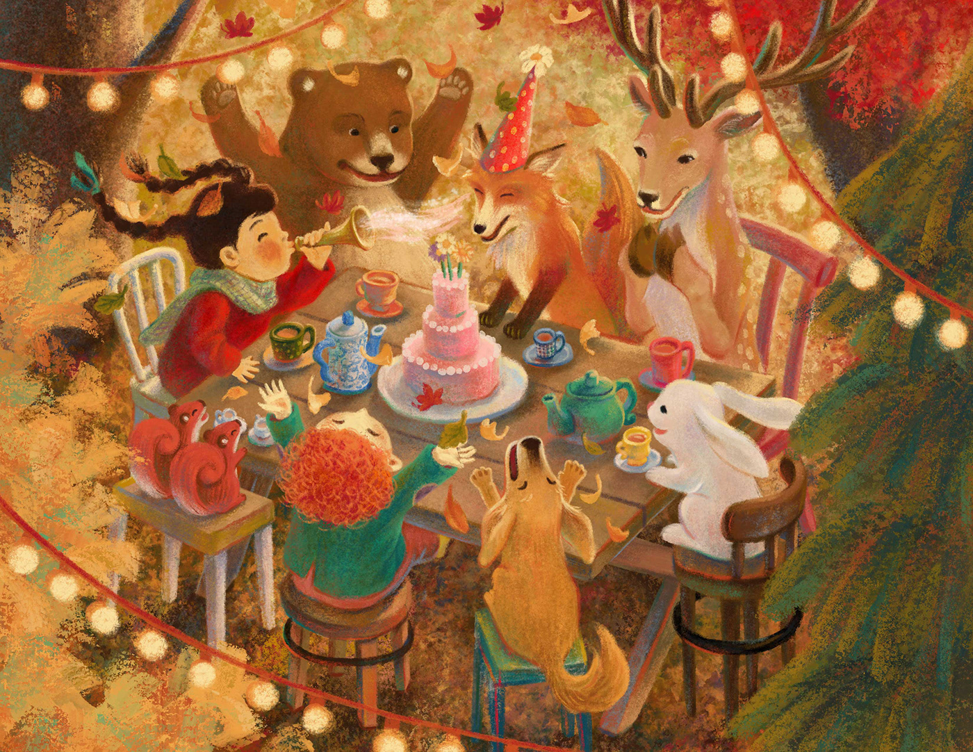 animals autumn Birthday children childrens book fairytale forest kidlit party Picture book
