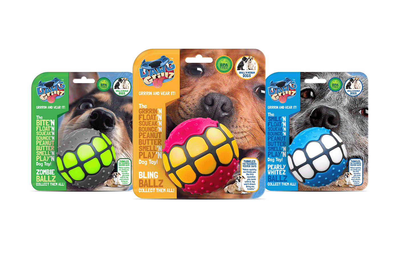 dog toy product blue green Shopify ILLUSTRATION  packaging design 3D cad