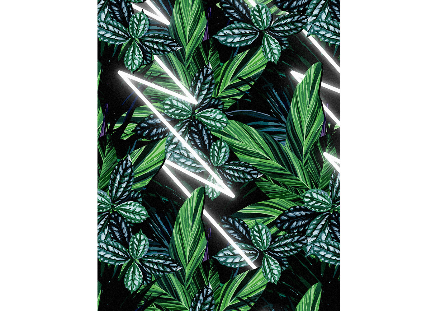 jungle leaves neon Jungle Print floral print activewear neon print  textile pattern repeat