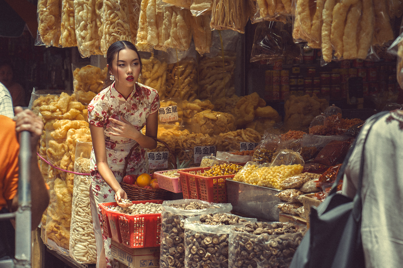 Bangkok chinatown chinese chinese dress decadent Fashion  Melancholy Photography  portrait Thailand