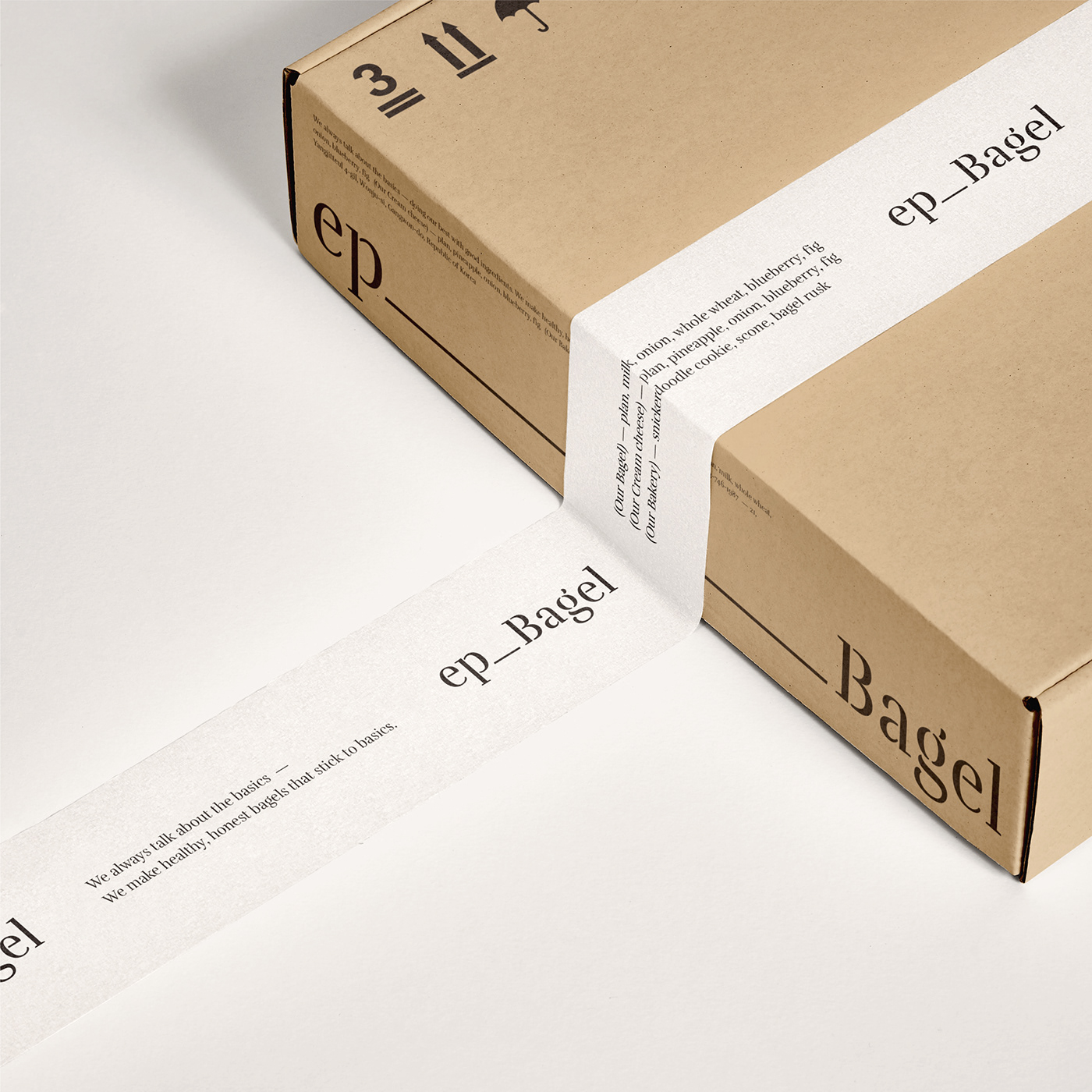 brand identity branding  identity package visual design bagel bakery Food  editorial graphic design 