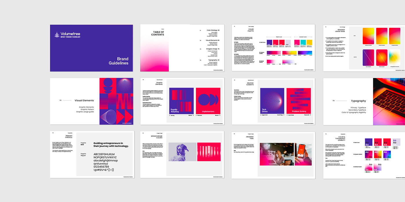 Brand Design brand identity branding  graphic design  Illustrator marketing   Technology typography   visual identity Volume
