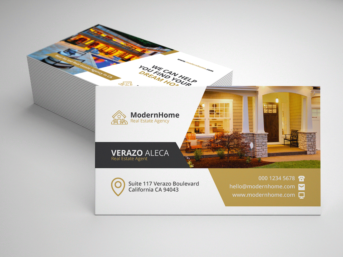 business card agency agent company home house interior design  property real estate loan