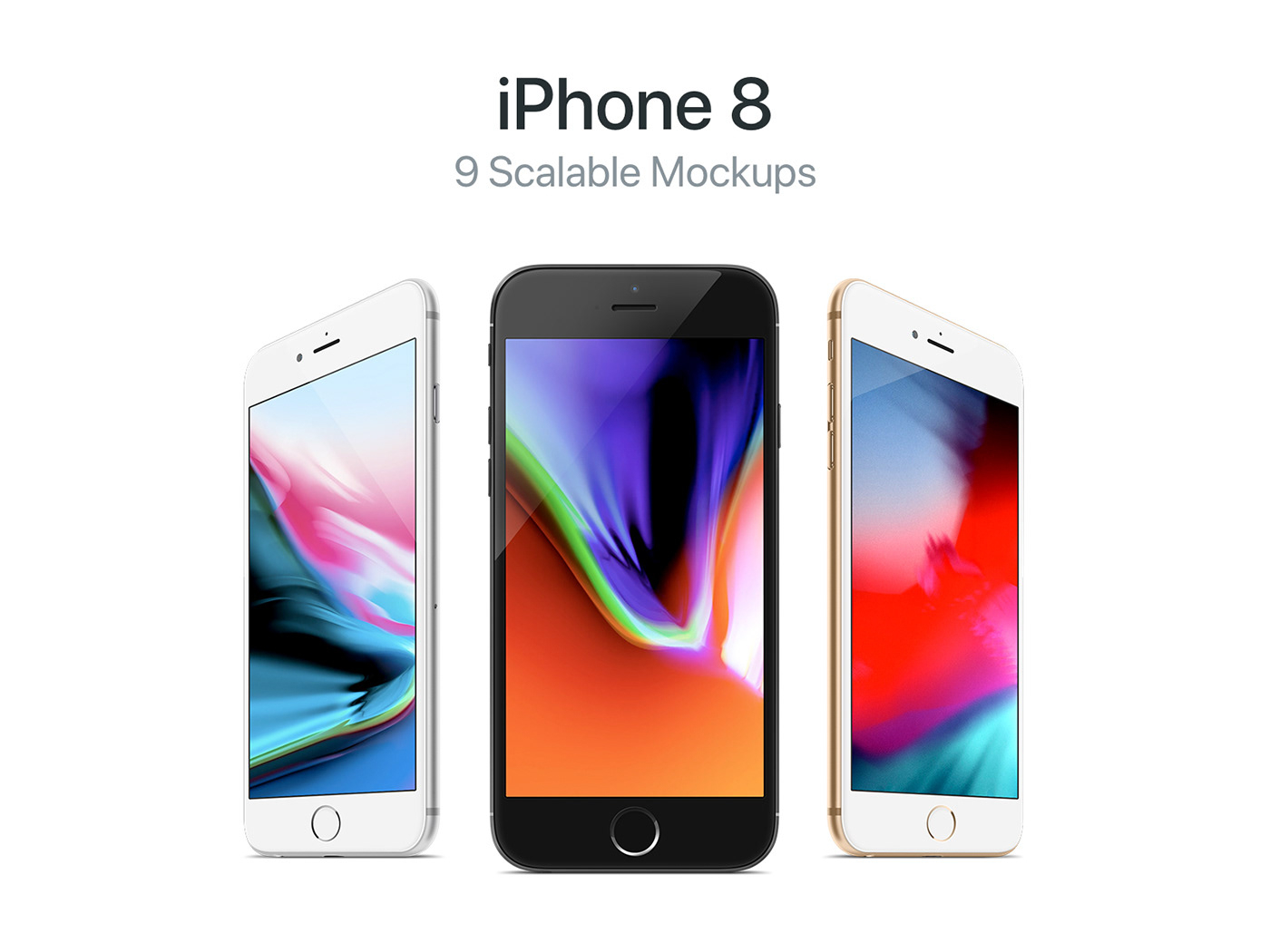 Download Iphone 8 9 Scalable Mockups On Behance
