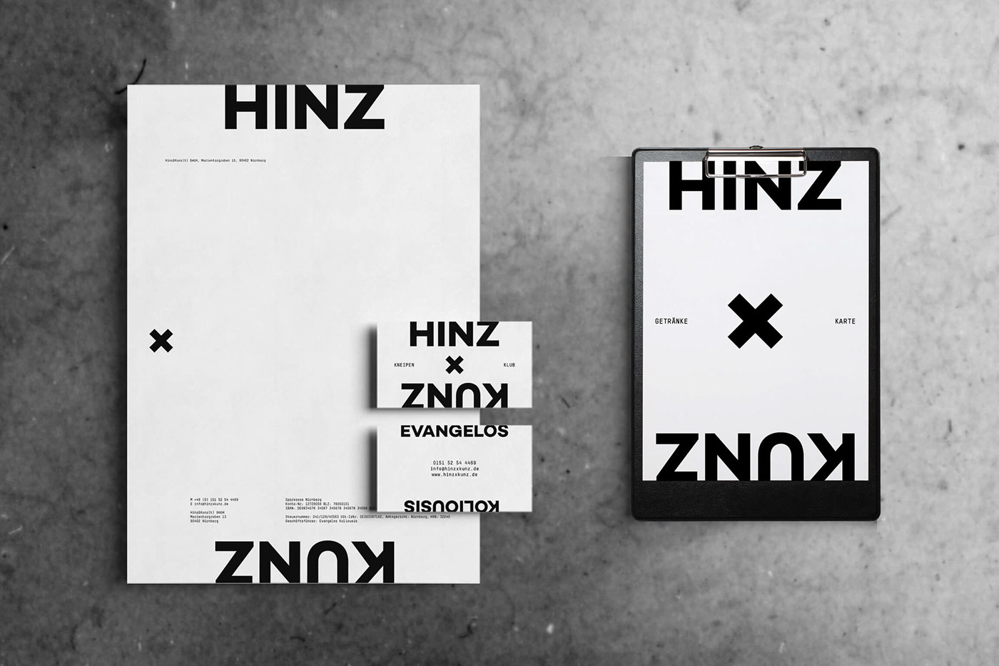 branding  club logo Interior Hipster black White clean minimalistic Corporate Design