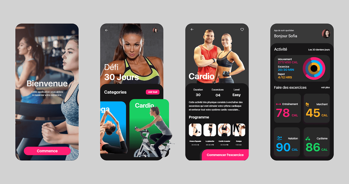 Cardio APP excercice fitness fitness app fitness tracker gym statistics trainning workout workout app 