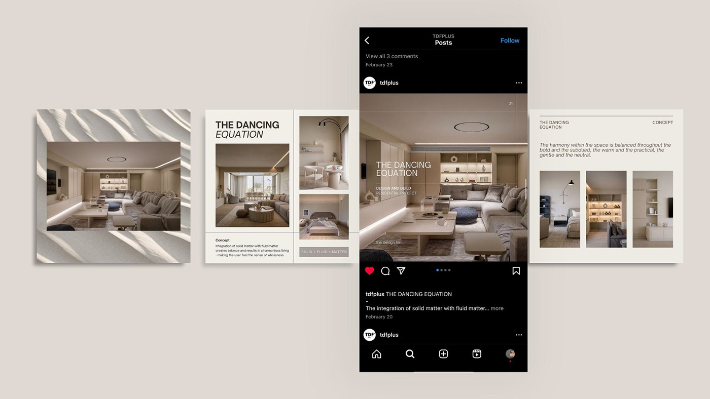 Social media post Socialmedia designer brand identity visual interior design  visualization Interior Layout Layout Design