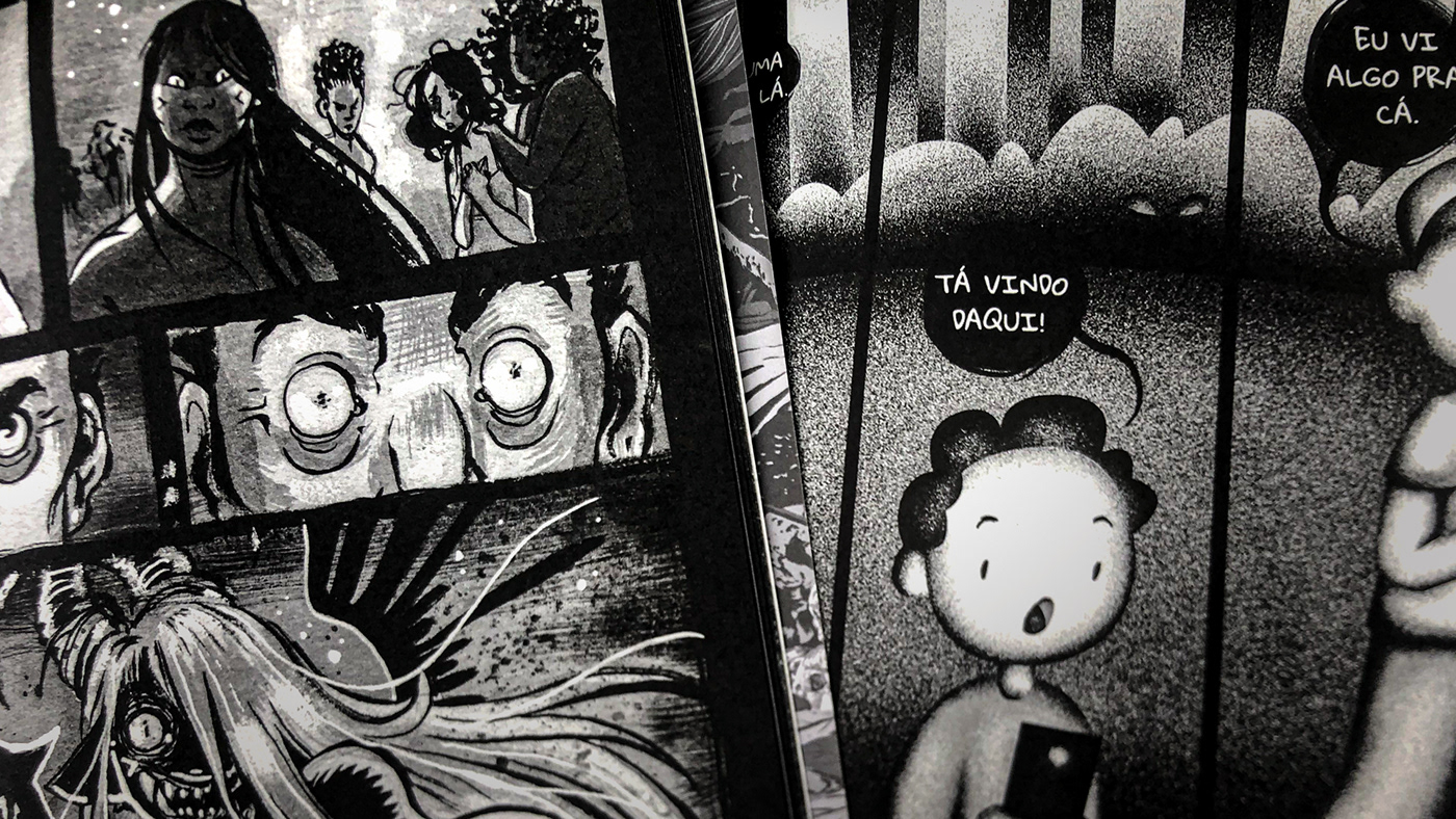 comics folclore horror Ilustração quadrinhos Terror
