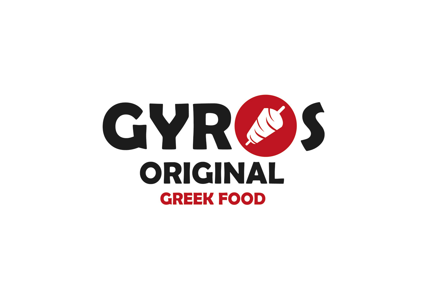 Fast food restaurant gyro Food  greek logo design Graphic Designer marketing   Brand Design