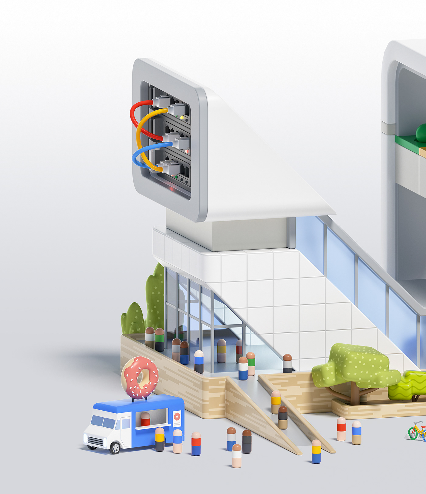 3D CGI google googlenext animation  Keyvisual branding  Event concept