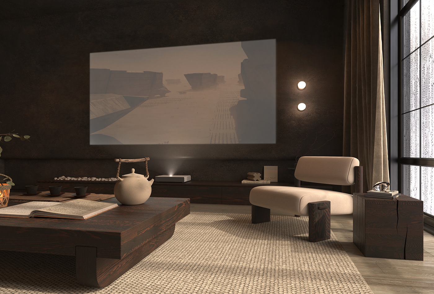 living room living design interior design  minimal Minimalism japanese Japandi