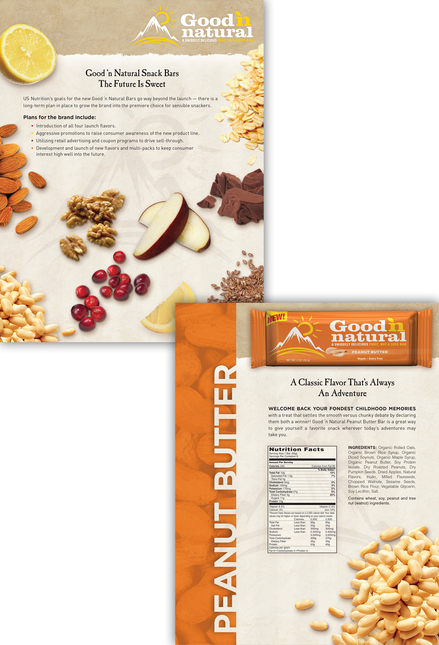 b2b Sales Brochure powerpoint presentation Magazine ad Campaign press kit cpg health and wellness food and beverage Lifestyle brand nutritional product