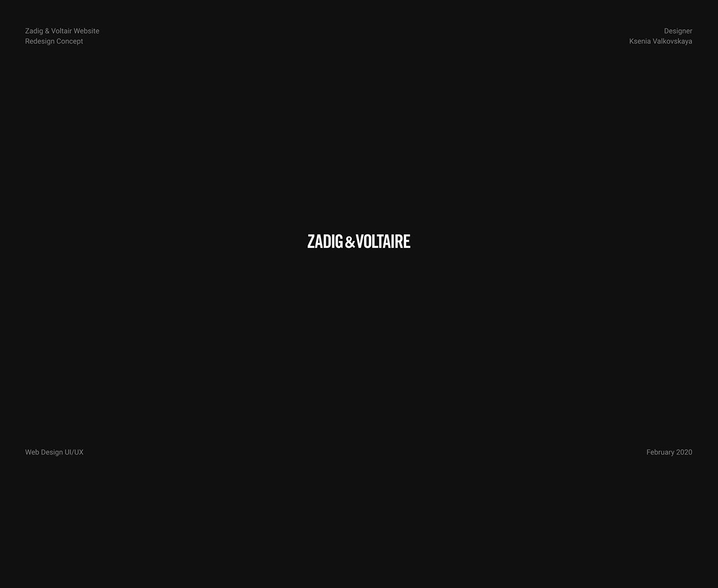 Web Web Design  Website site Interface UI/UX user inrerface Fashion  zadig & voltaire interaction