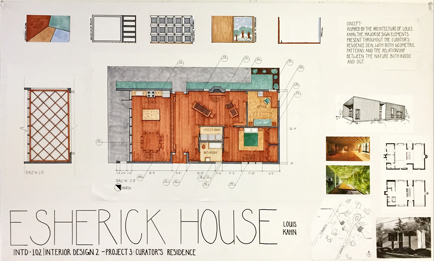 PhilaU curator house Escherick House Design 2