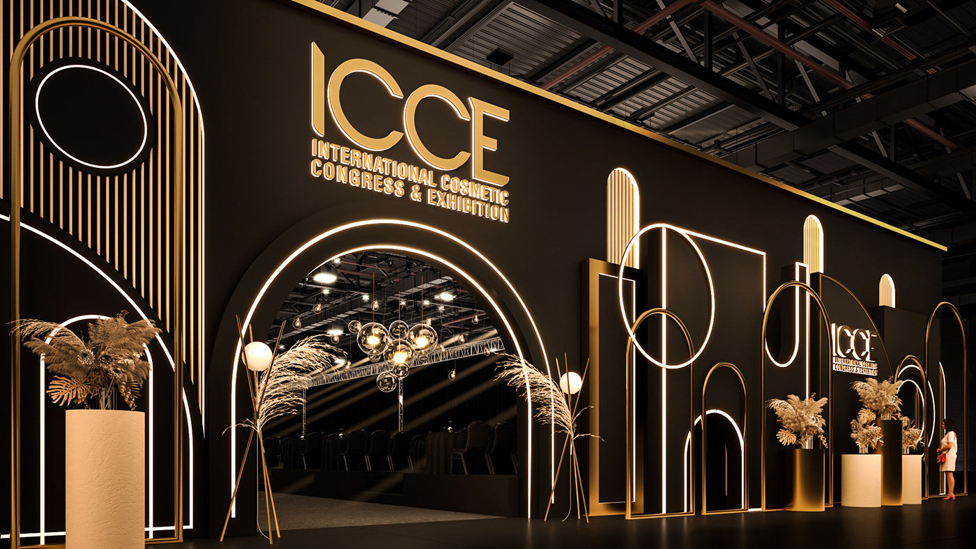 Event Exhibition  Stand booth ICC 3ds max Render vray