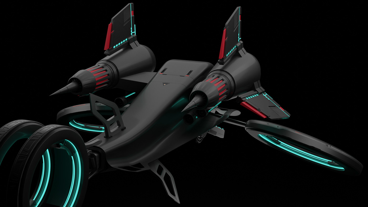 Aircraft sci-fi drone Military spaceship fighter plane futuristic modern bomber future drone