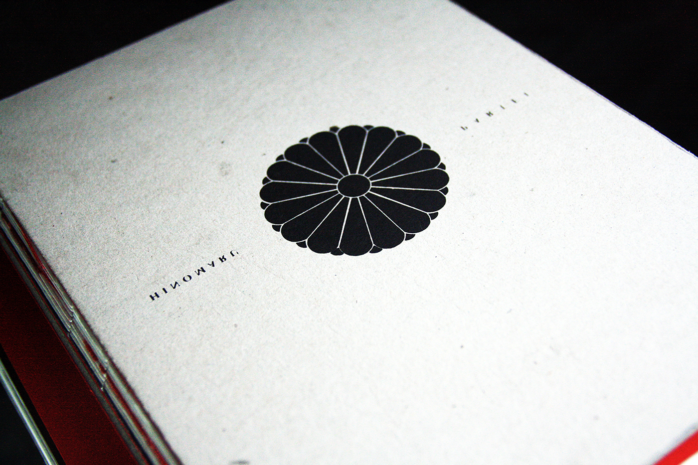 editorial graphic War japanese japan stamp design Serigraphy red black journal book binding traditional fanzine