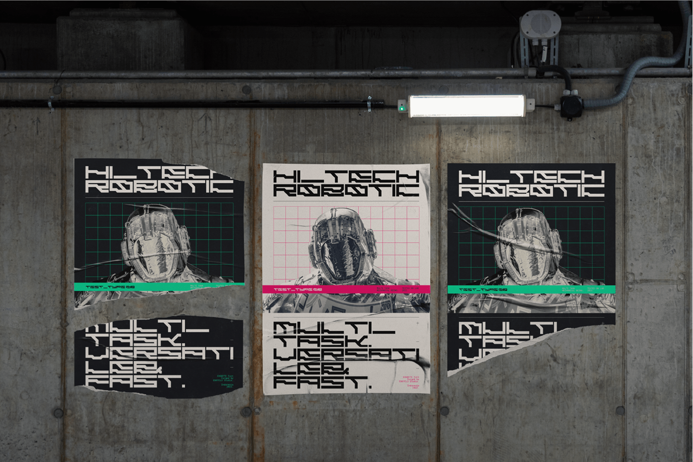 Cyberpunk font futuristic design futuristic font mecha sci-fi font techno font TECHWEAR Typeface machine56
