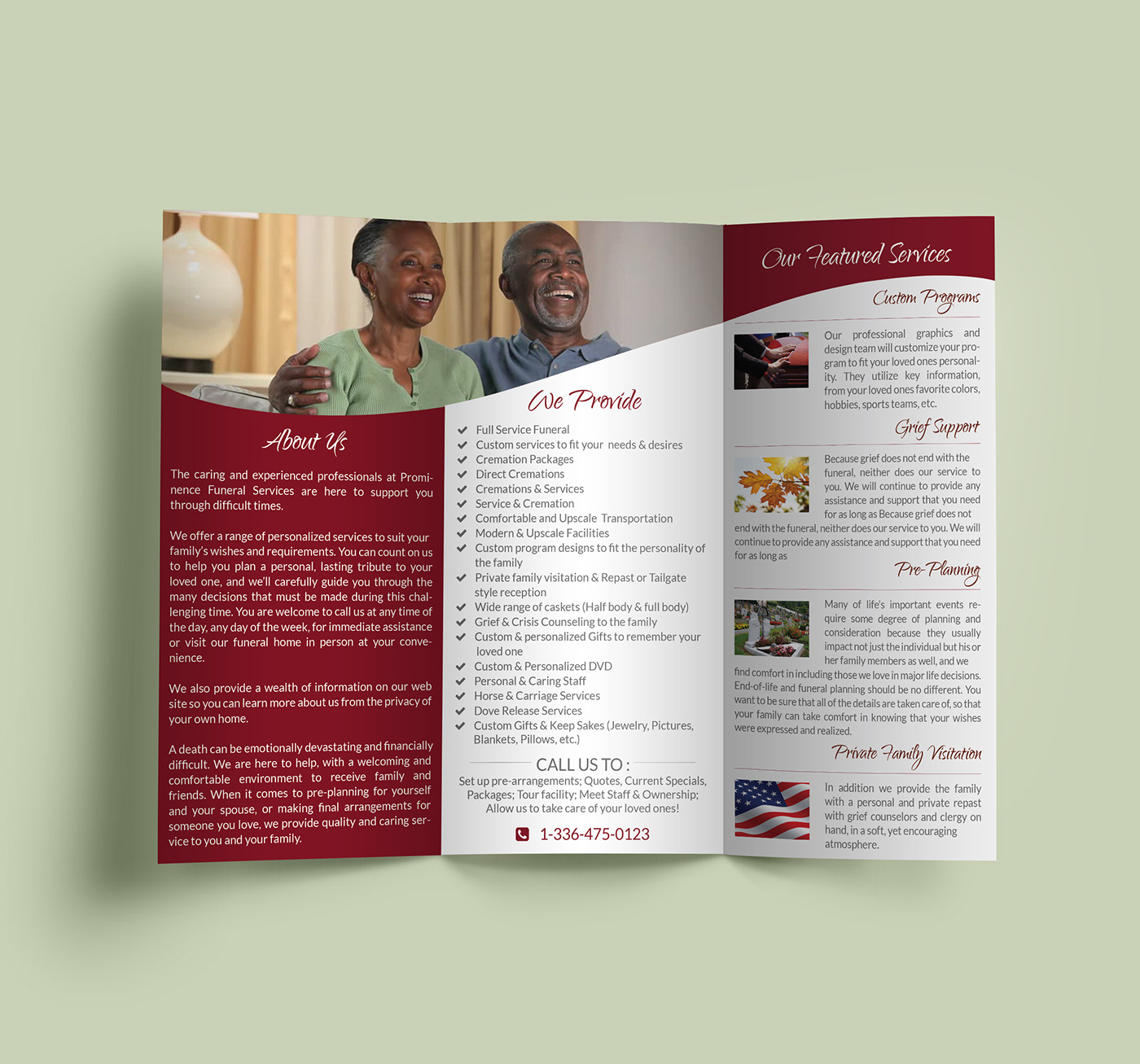 a4 A4 brochure business brochure old house Elderly House  elegant brochure nece corporate modern creative worm color tri-fold Eye-Catching popular old house agency