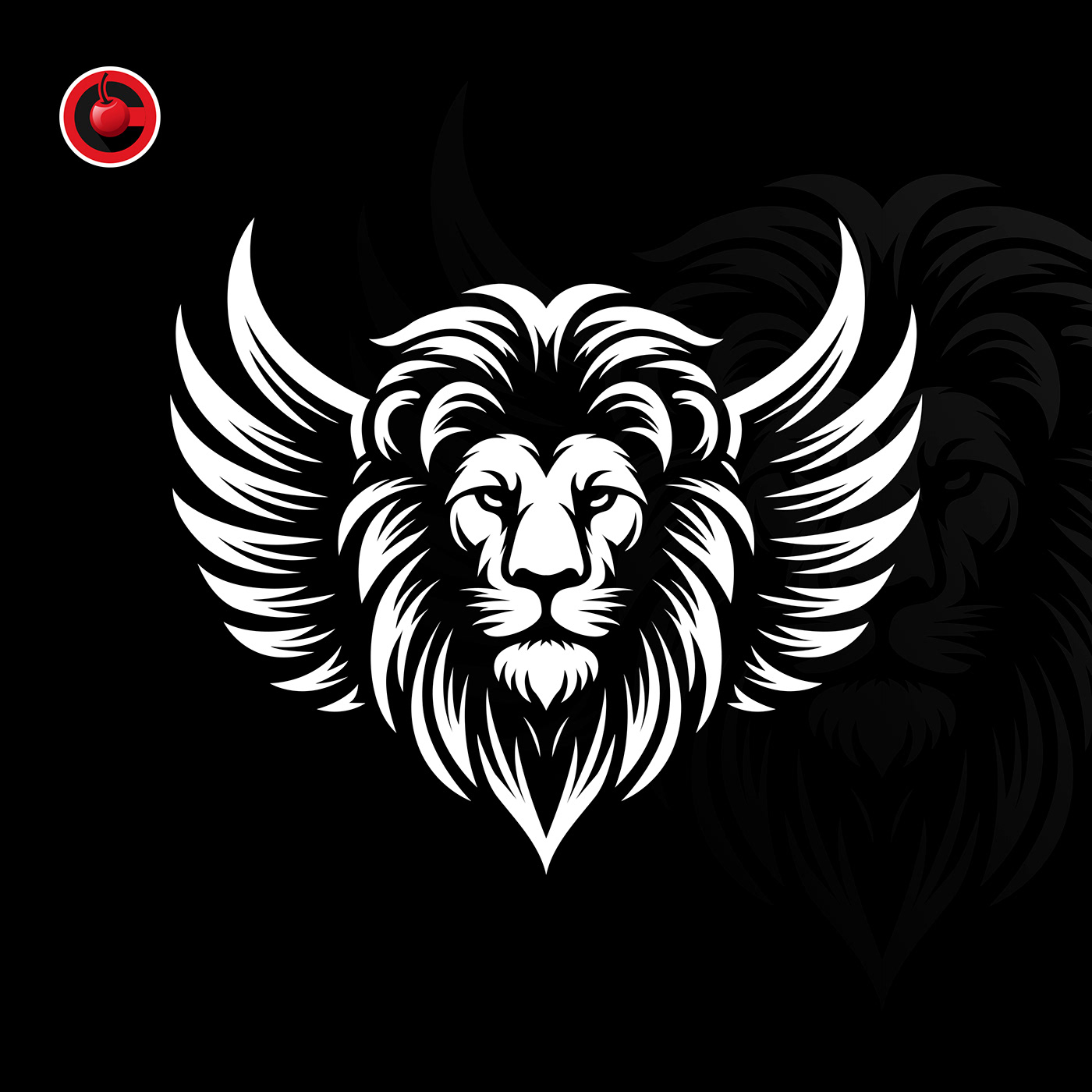 modern logo lion wings Unique elegant