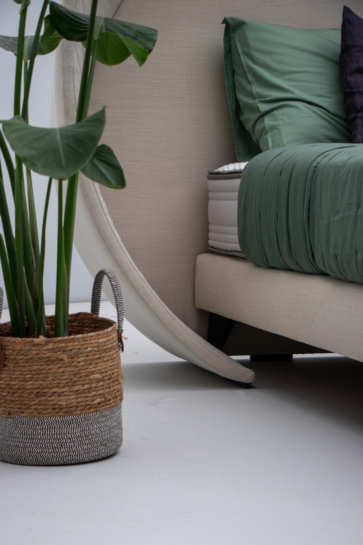 bedroom design environment furniture hemp Nature product design  Sustainability textile