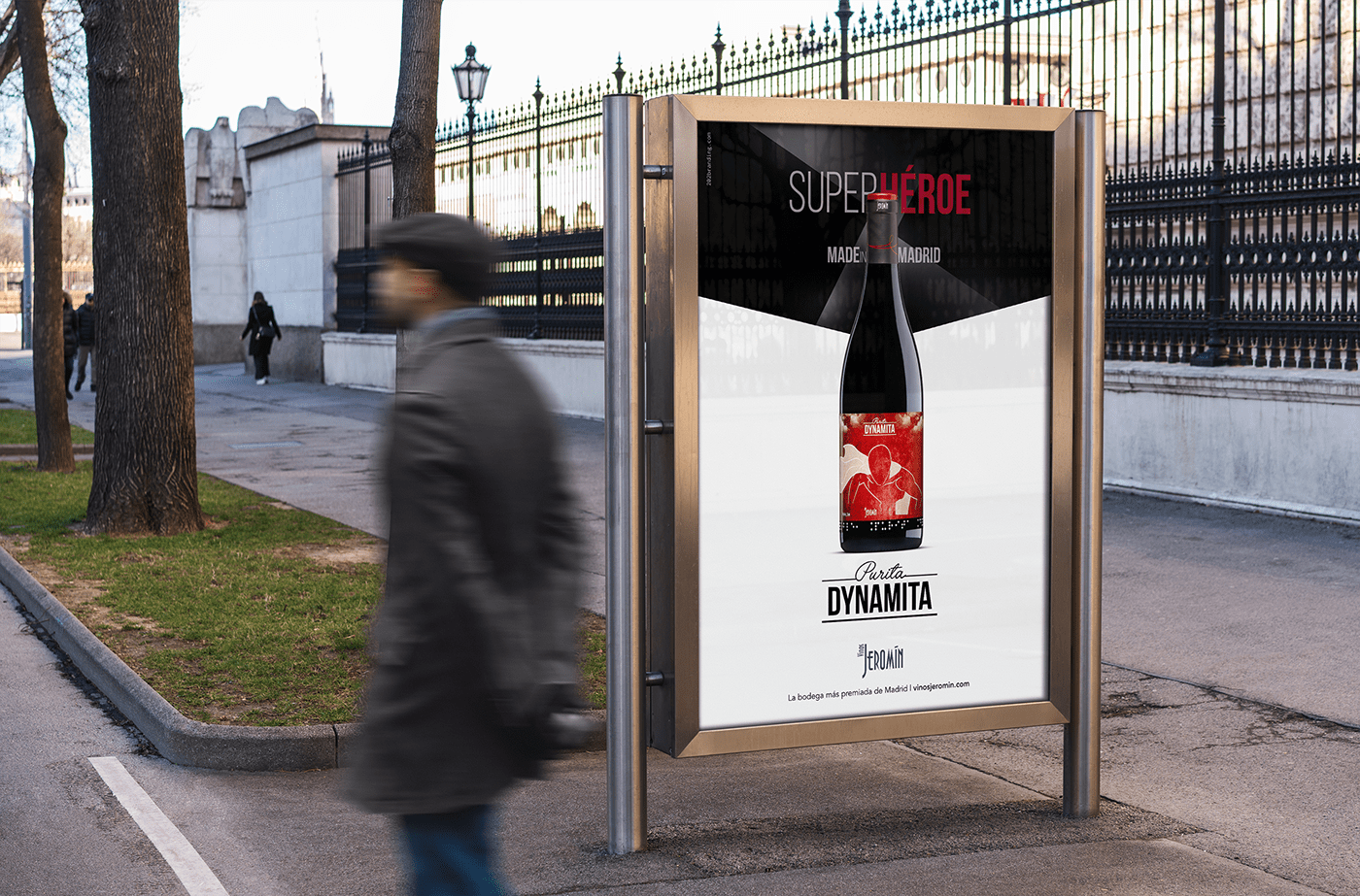 Advertising Campaign billboard billboard design poster Red wine ads design campaña de publicidad Purita Dynamita Vinos Jeromin