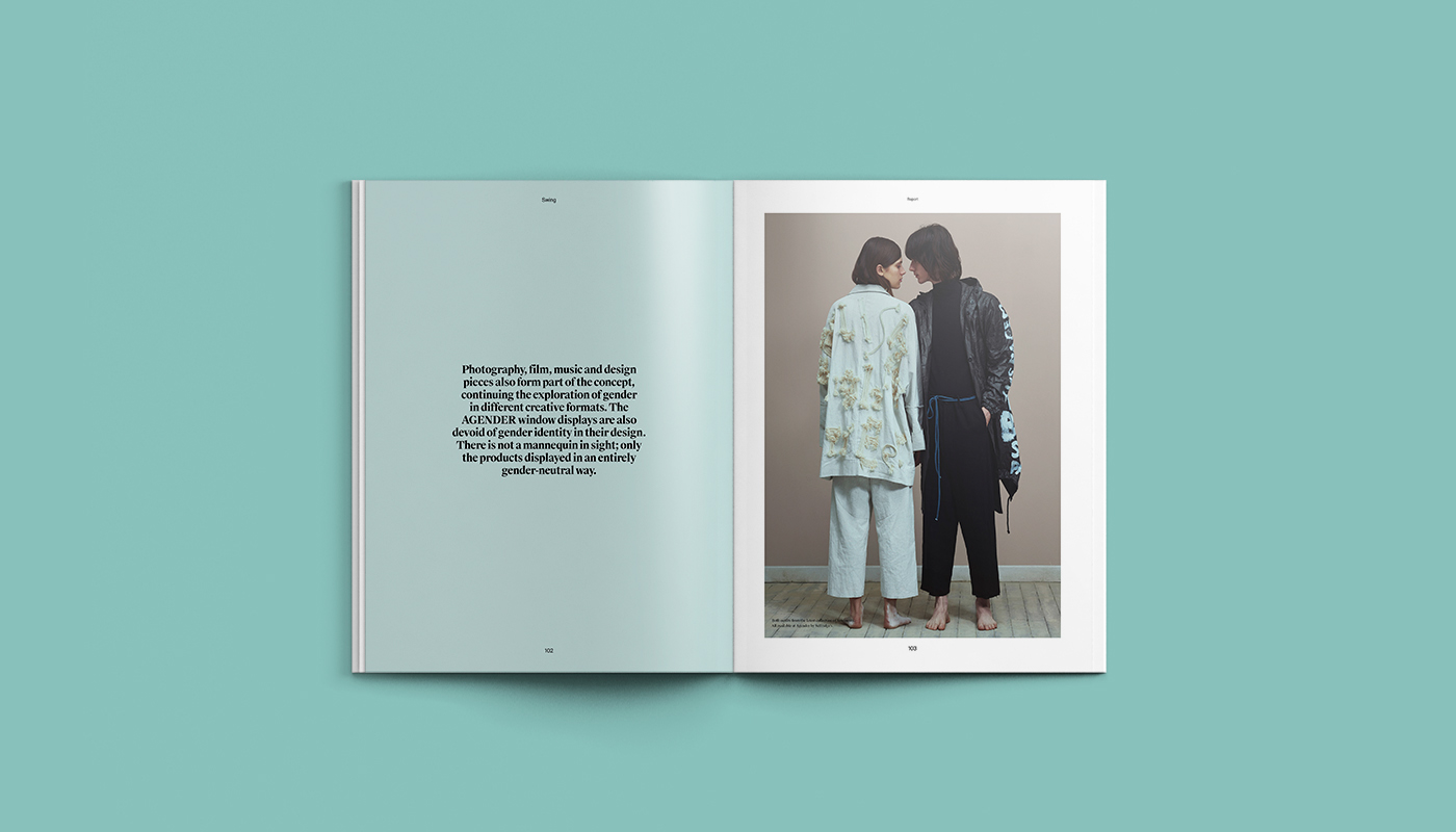 editorial graphic design Fashion  print magazine genderless