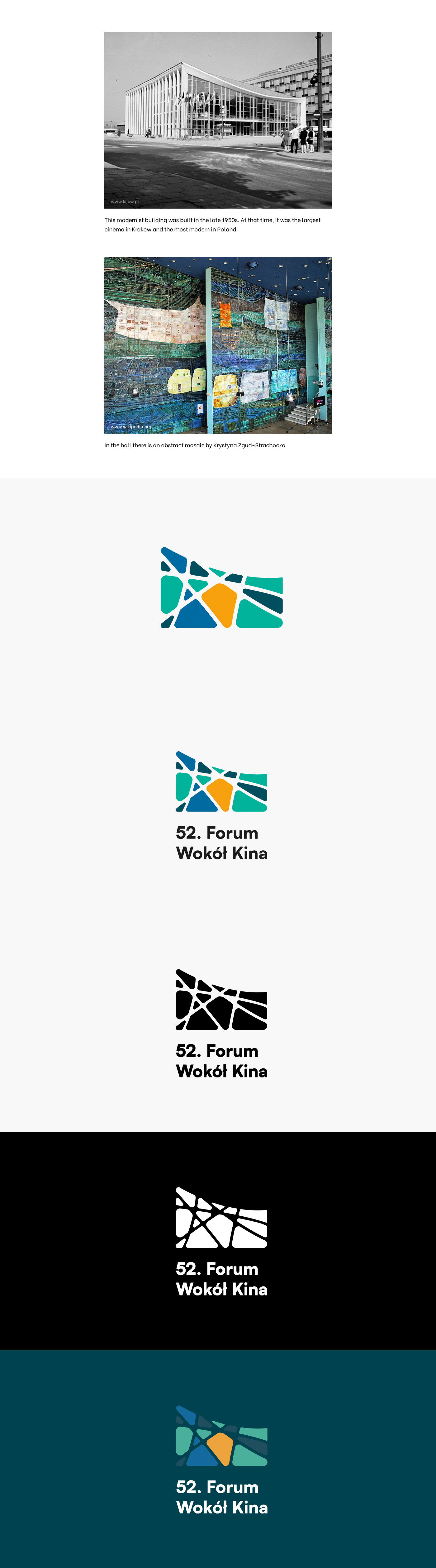 Cinema krakow logo visual identity brand identity Logo Design Logotype identity