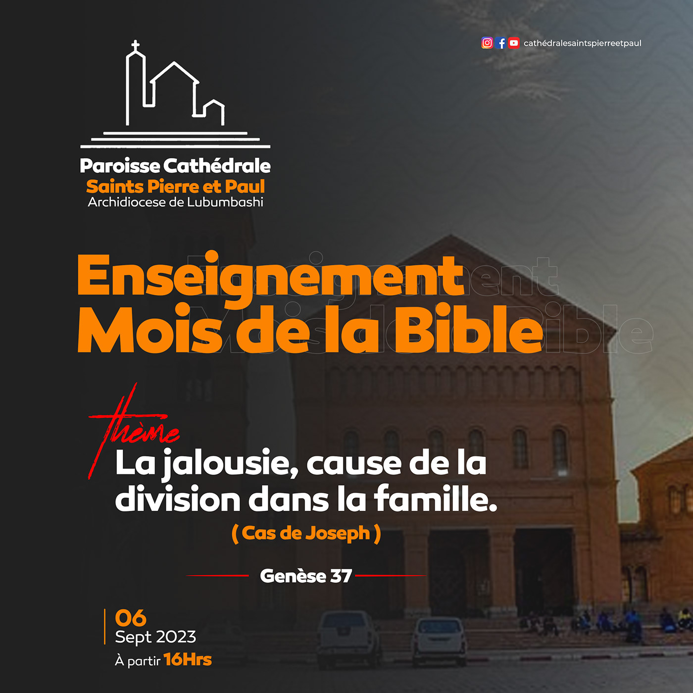 bible LSG church design Flyer Design poster brand identity visual catholique