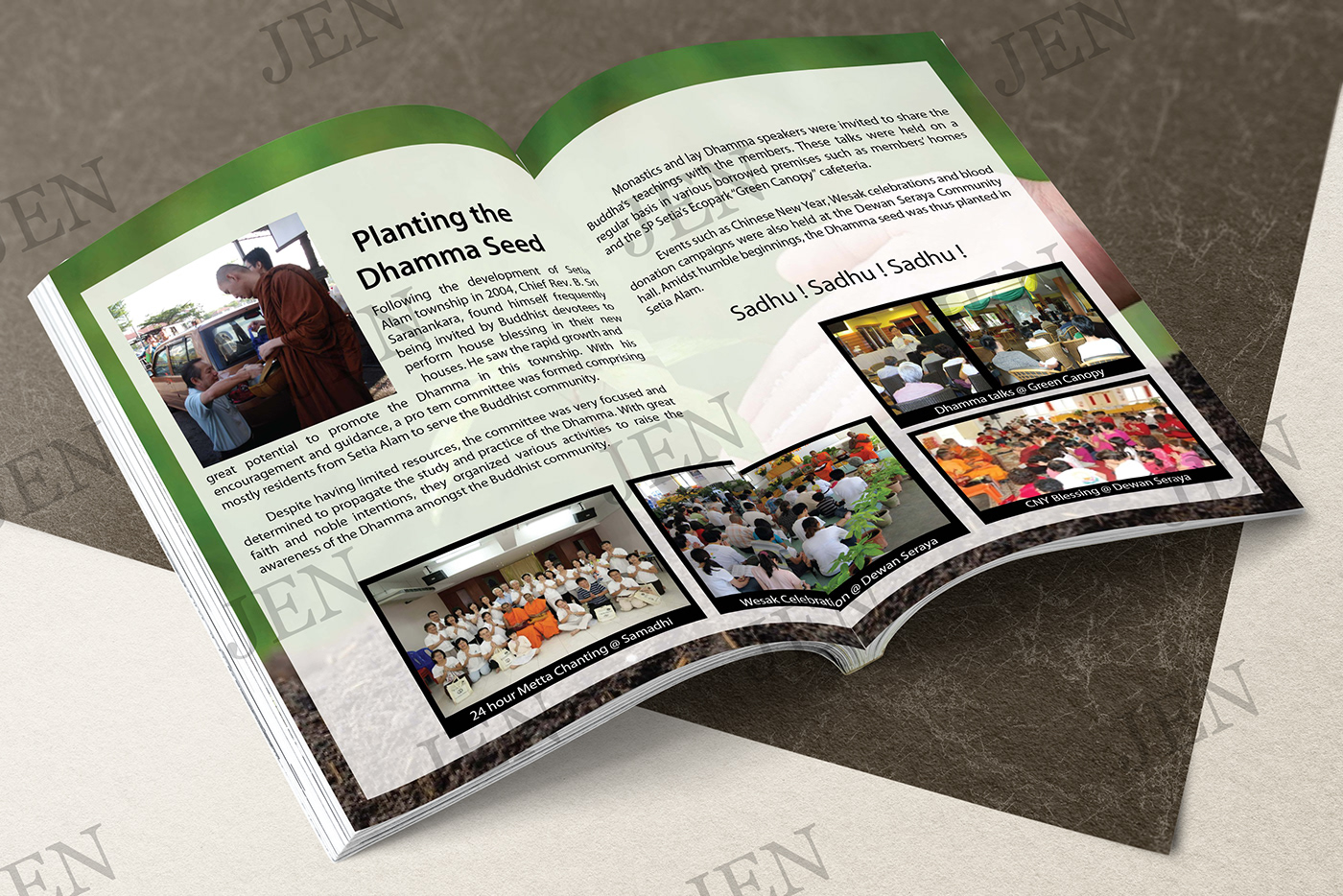brochure temple buildings Photography  editorial Buddhist campaign graphic design  ILLUSTRATION  activities