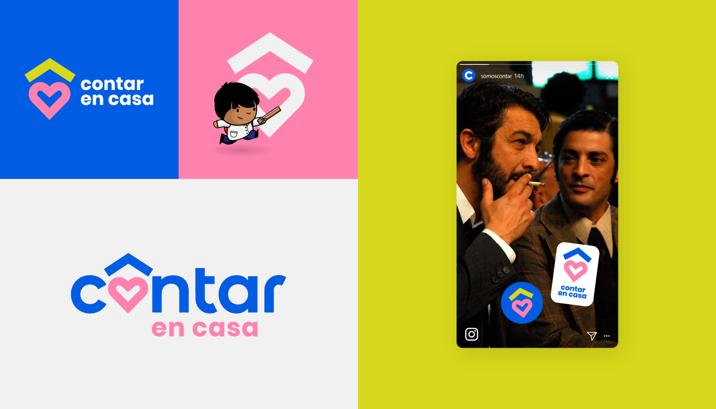 argentina brand branding  Contar Platform Streaming VOD identity social media Web