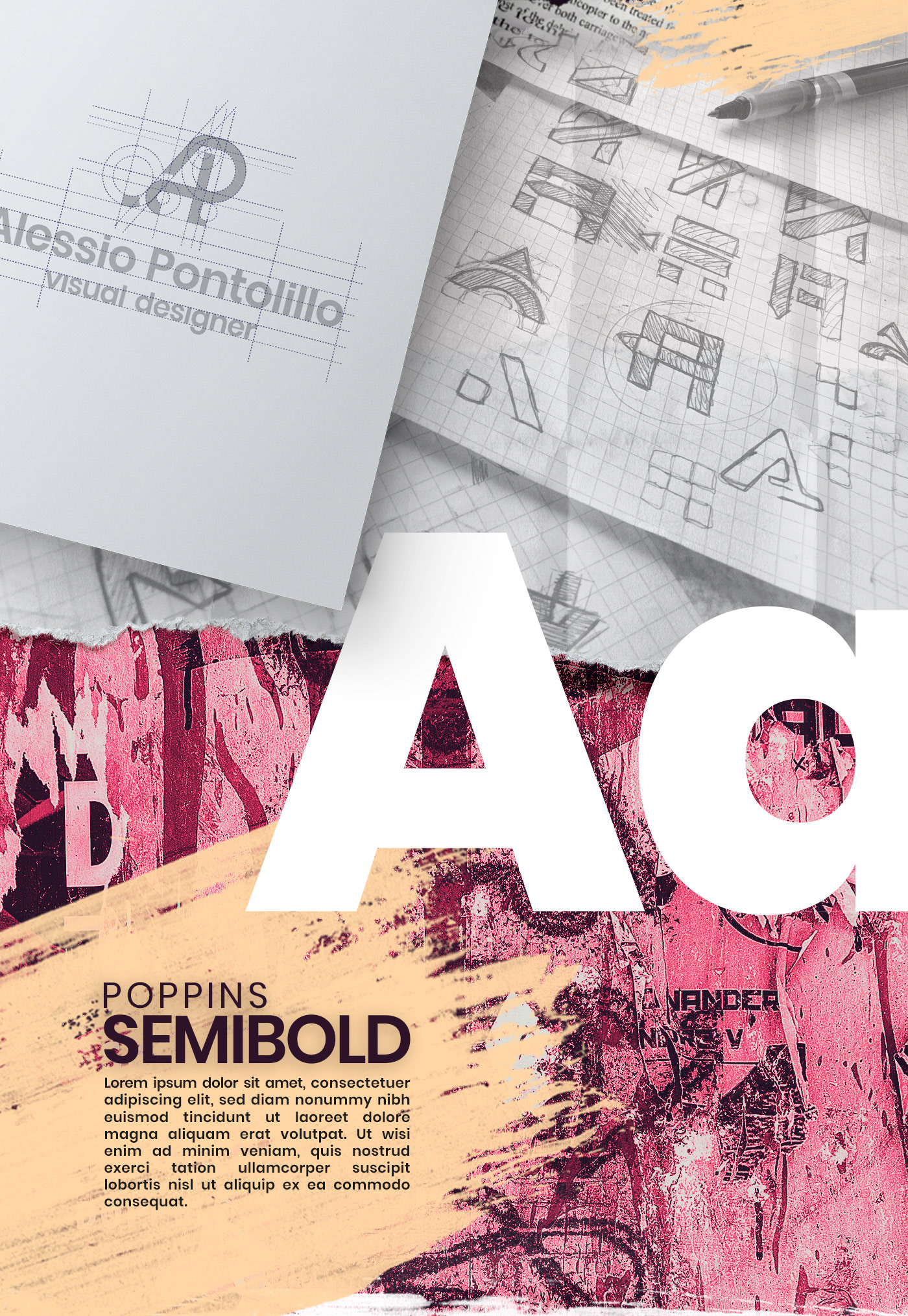 Alessio Pontolillo branding  Personal Brand brand identity Logo Design graphic design  monogram design visual design Digital Art 
