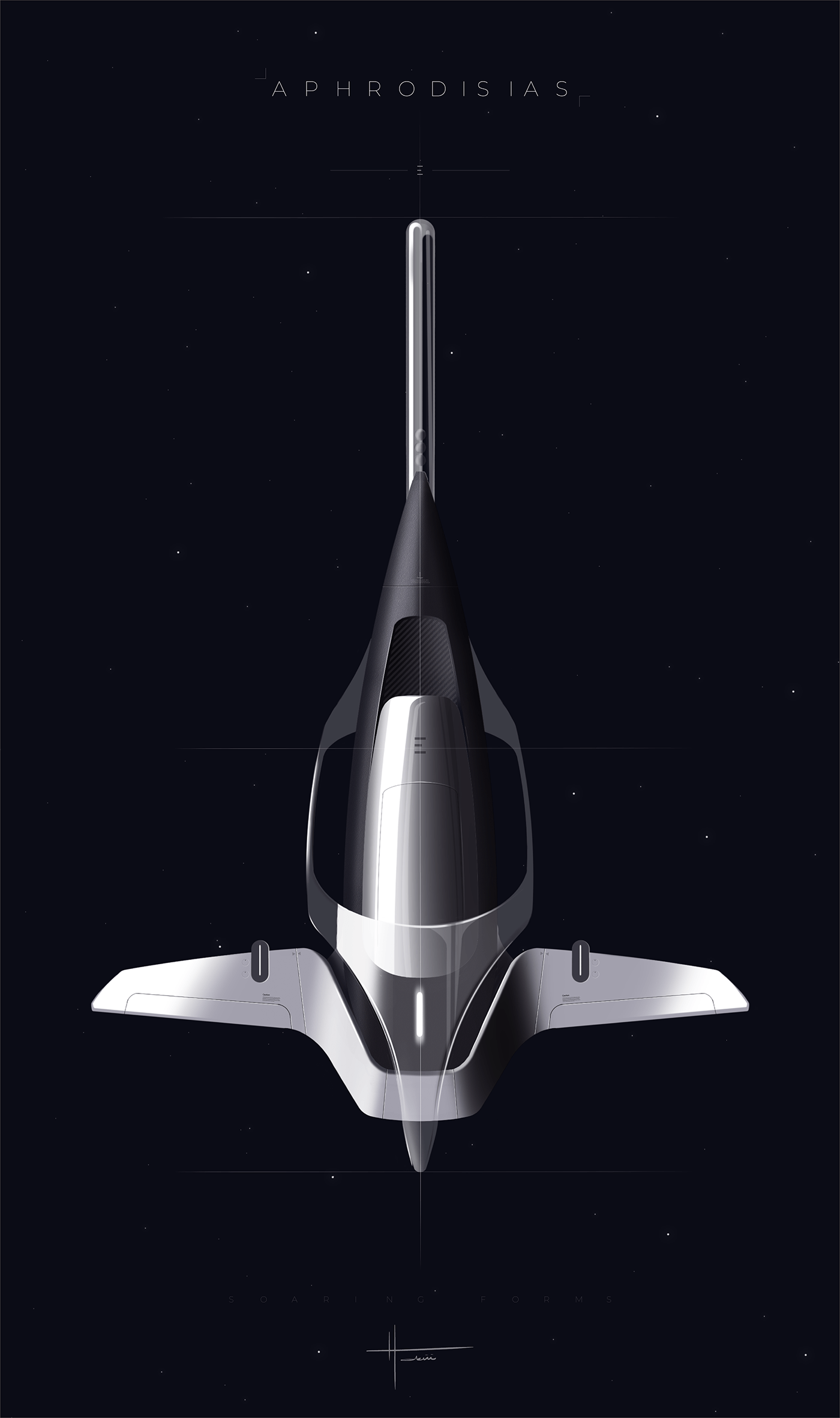 aviation transportation concept Aircraft design spaceship sketch digital illustration industrial design  Render