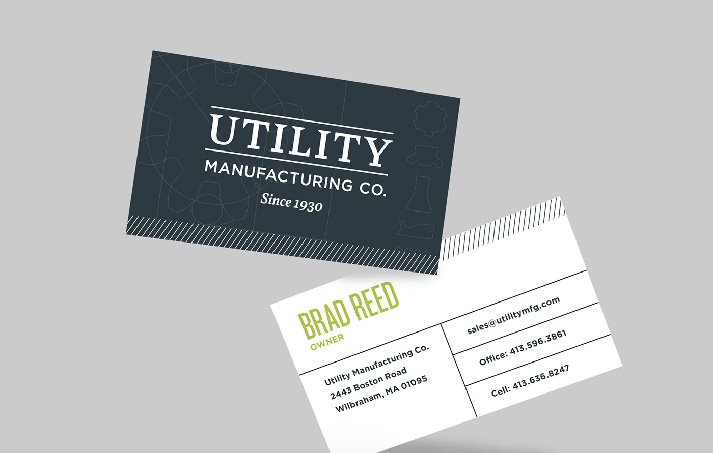 b2b bifold Bold Type brochure brochure layout business card Business Cards manufacturing technical technical illustration