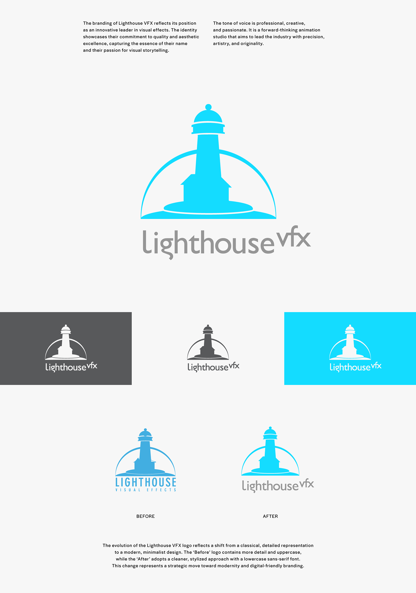 vfx identity Stationery istanbul Turkey studio lighthouse branding  Adobe Portfolio logo