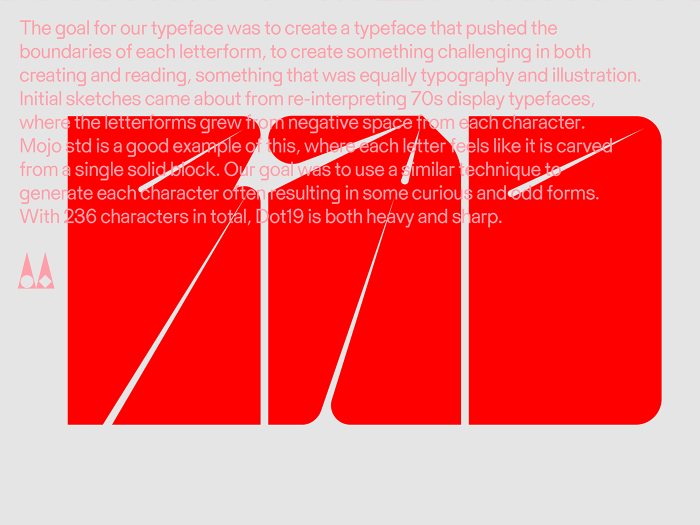 typography   modern Display type Sharp dot