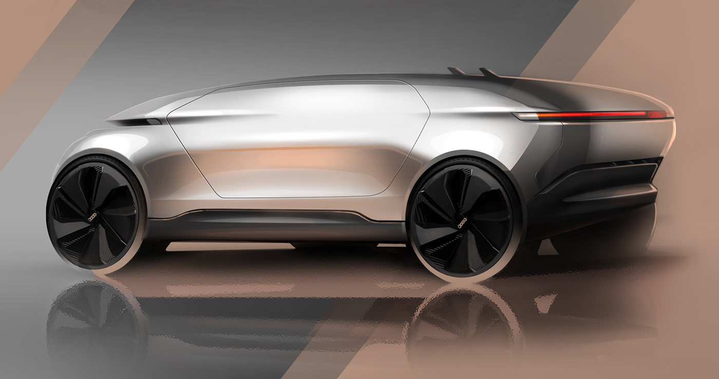 Audi conceptcar imperator Autonomous luxury futuristic etron