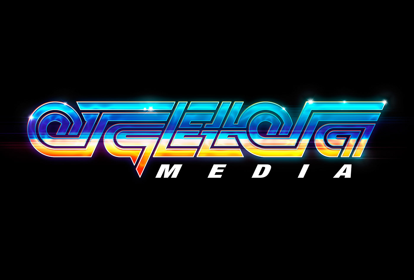 lettering youtube Channel cine Cinema 80's retro wave colors type experimental type is power