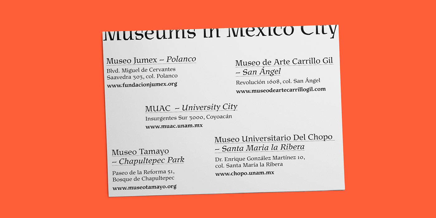 mexico typography font sudtipos Meave graphic design type design