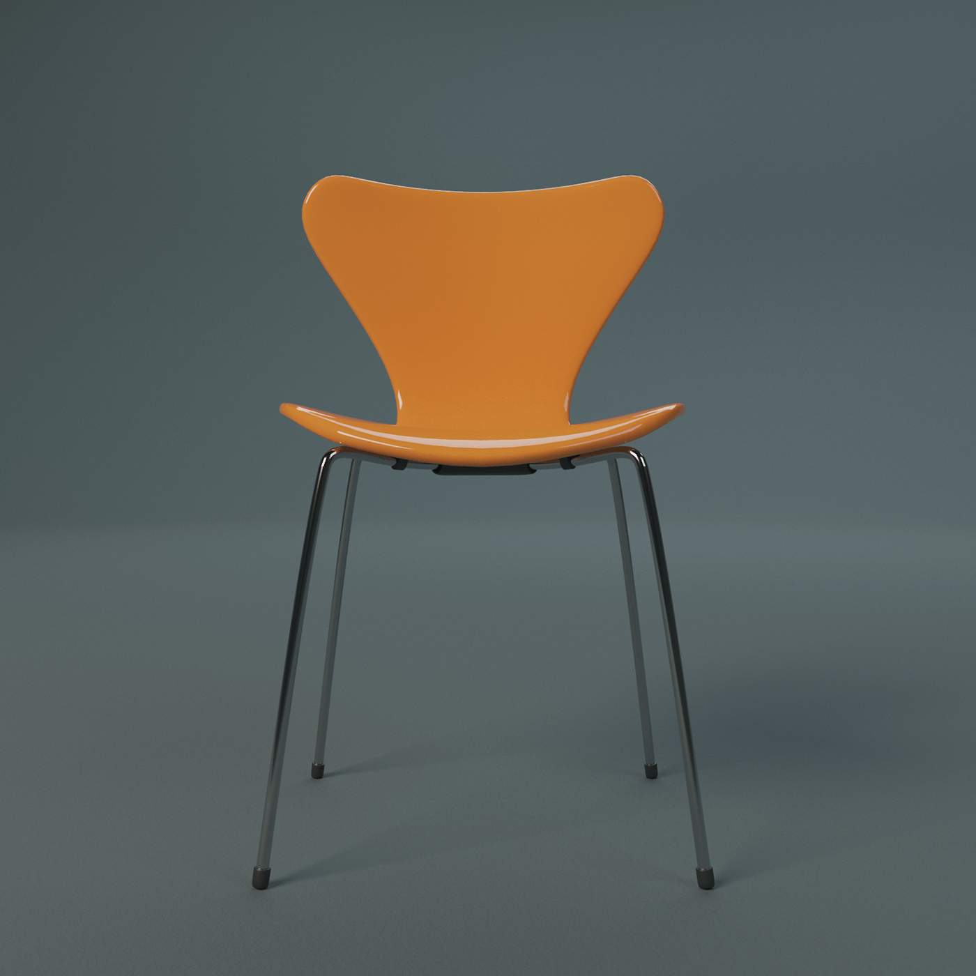 3D arne chair contrast model Render